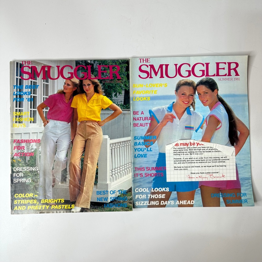 Spring Summer 1981 The Smuggler Fashion Catalog Lot Vintage 80s Preppy Style